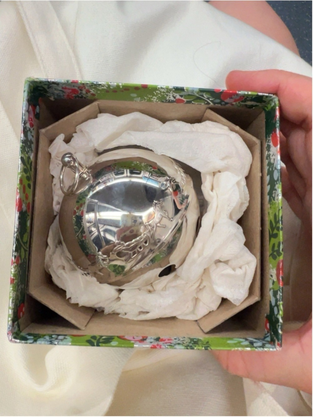Wallace Silverplated 1981 11th Edition Sleigh Bell Christmas Ornament Excellent